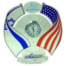 מעמד-פרספקס-לייזר-שעון-אחד-דגלים-קריאף-ארהב-ישראל-(3)