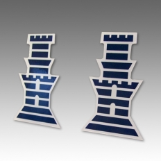 מגנטים בצורת לוגו של חברת מגדל. מגנטים קטנים מצוינים למטרות קדמ וגם שימושיות מאוד